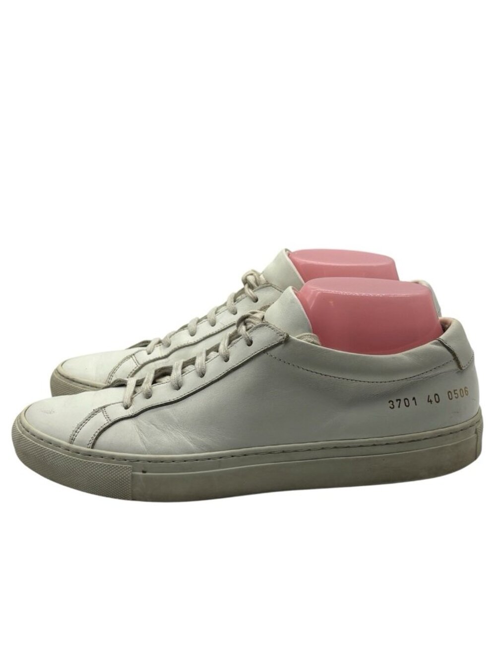 Common Projects Men White Achilles Low-Top Sneaker Shoes Size EU 40/US 7